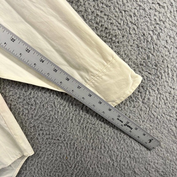 Vintage Looney Tunes Shirt Men's Medium White Sylvester Tweety Button Down 90s - Picture 10 of 16